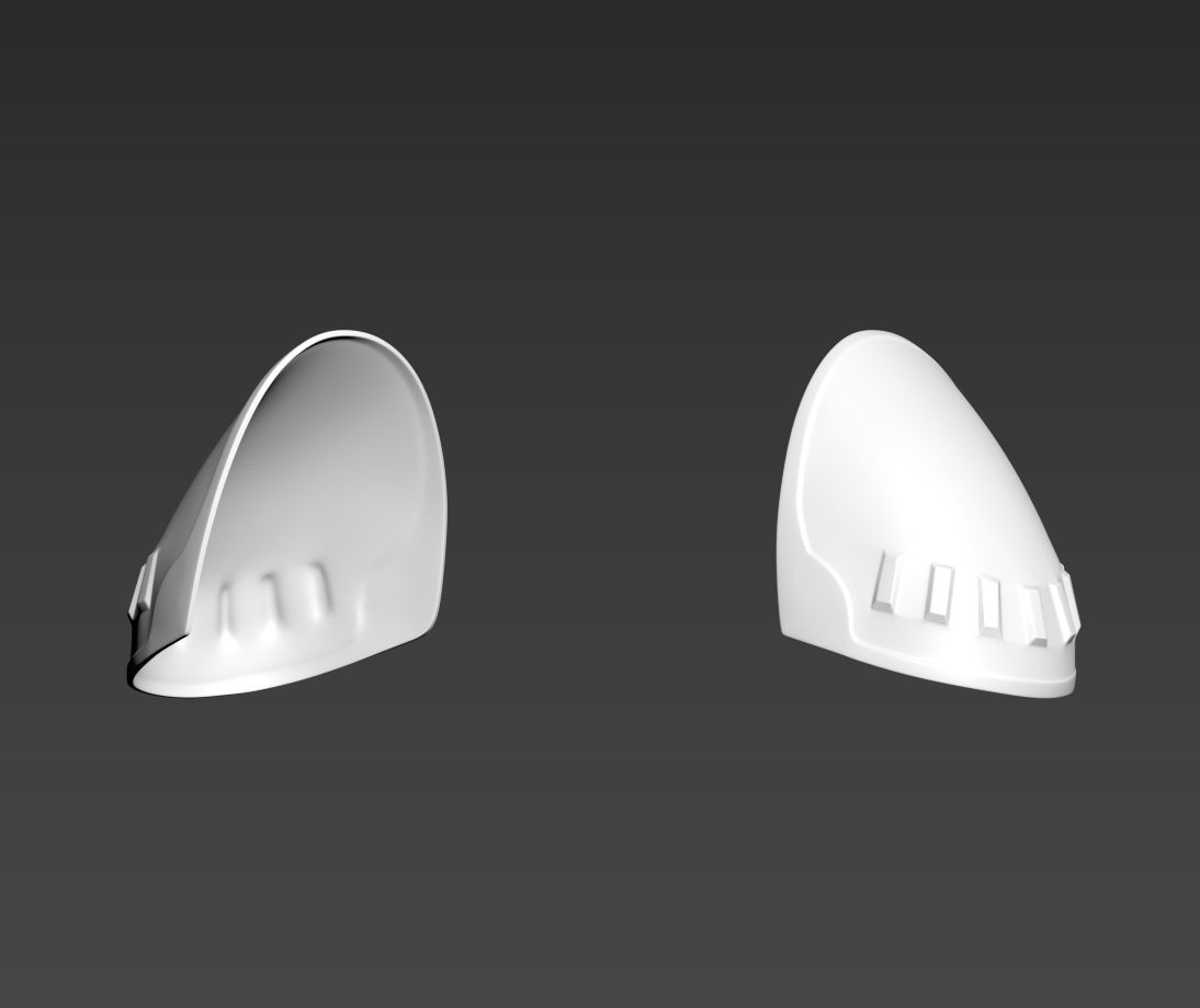 Star Wars Snow Trooper Shoulder  Forearm Hand Plates 3D print model_5