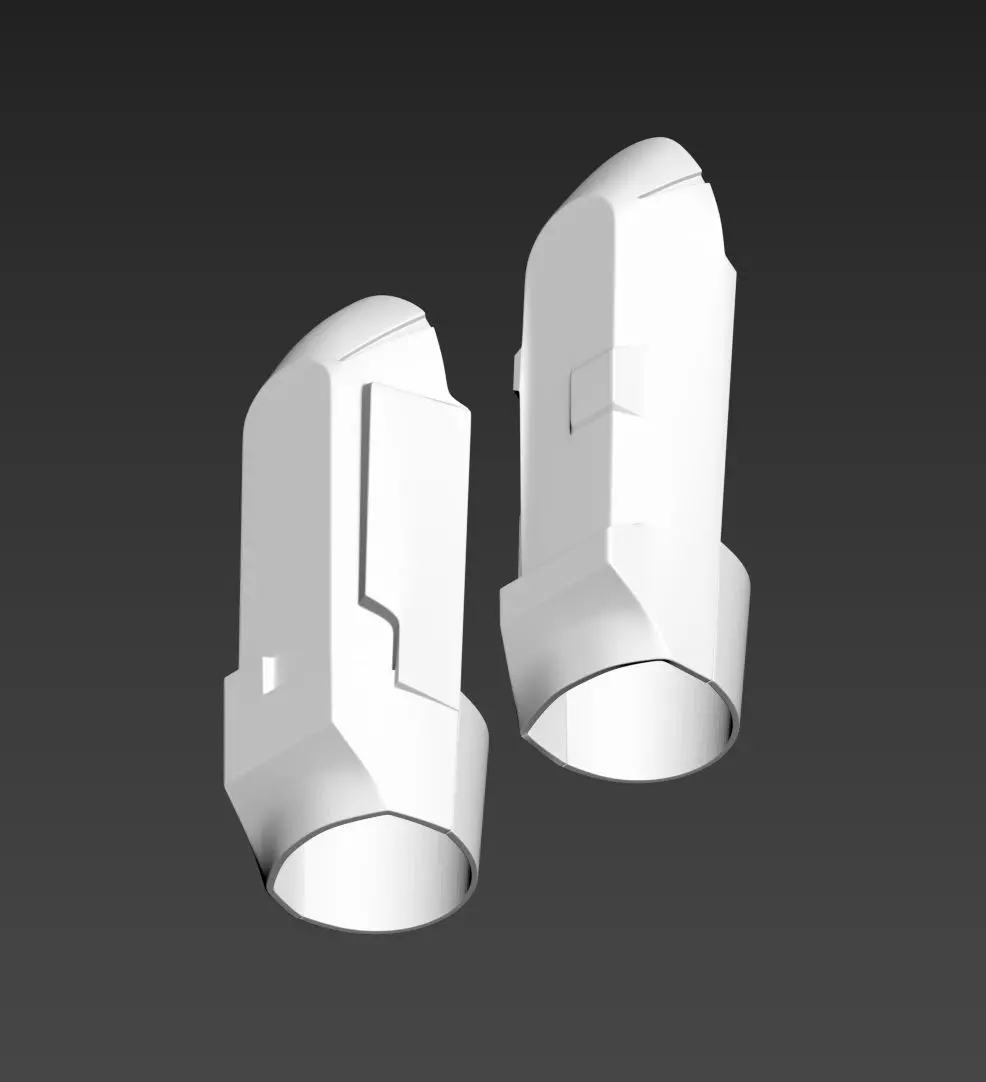 Star Wars Snow Trooper Shoulder  Forearm Hand Plates 3D print model_0