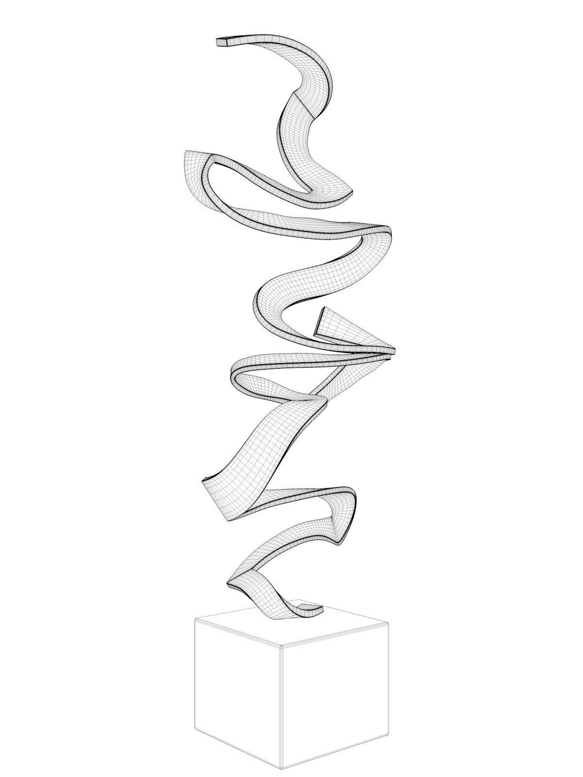 Schwerelos 4 Sculpture 3D model_3
