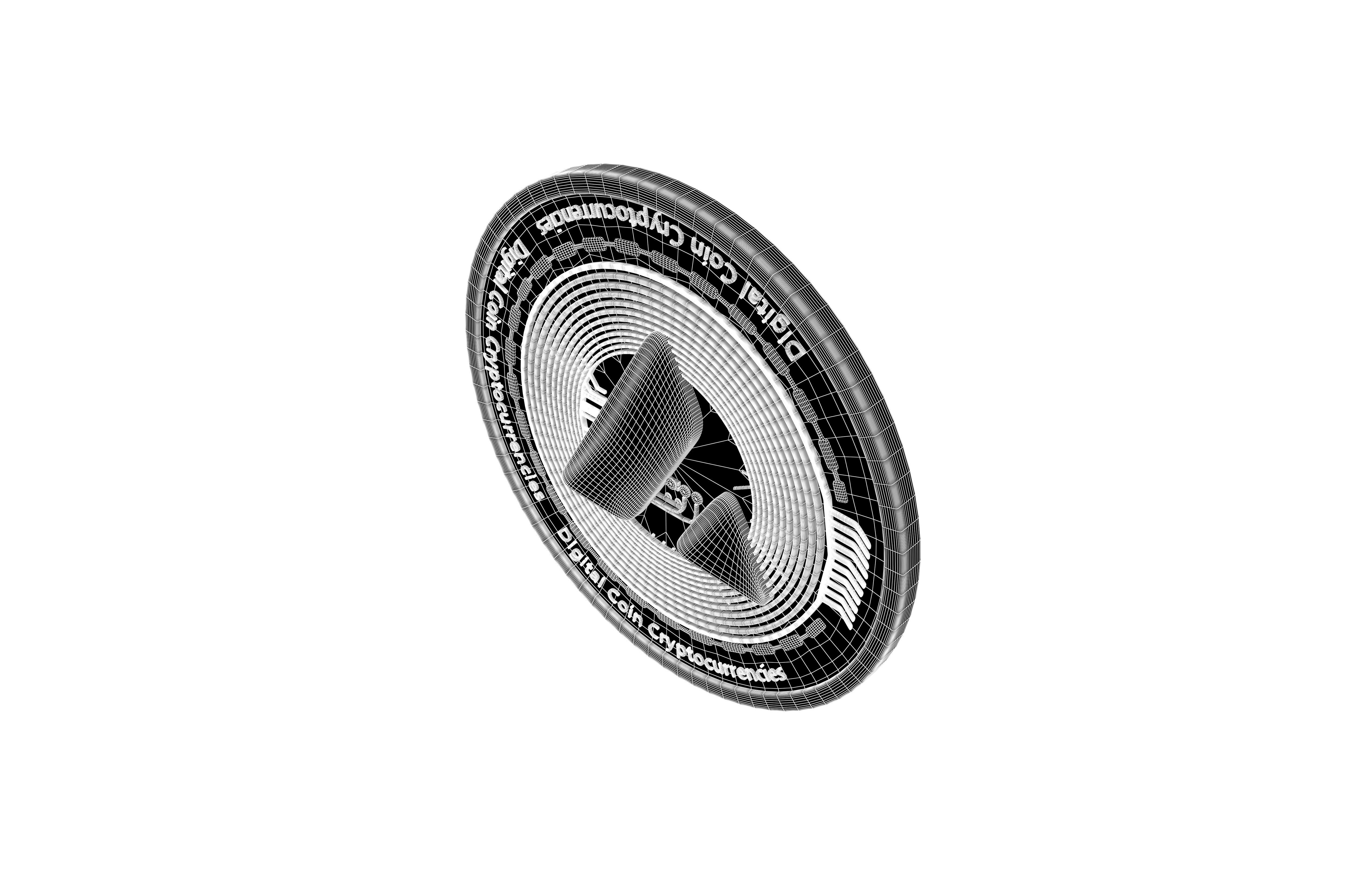 Avalanche Coin v3 001 Low-poly 3D model_4