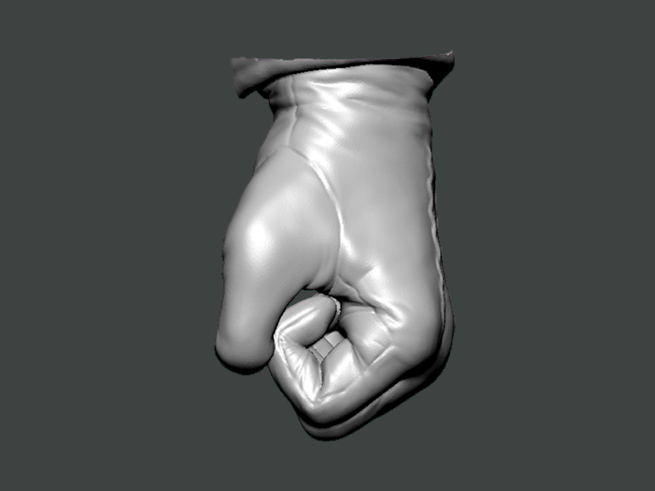 3D Model-GLOVE0002 hand with gloves 3D print model_1