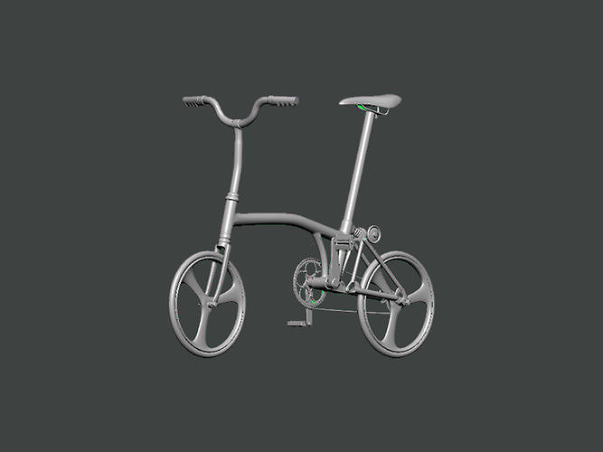 3D Model-BICYCLE0002 folding bike 3D print model