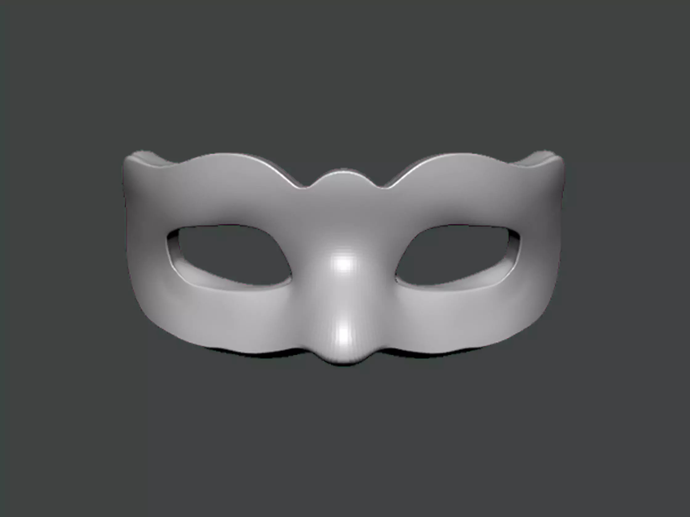 3D Model-MASK0004 silver mask 3D print model_0