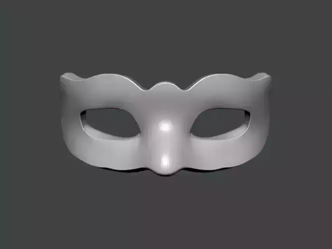 3D Model-MASK0004 silver mask