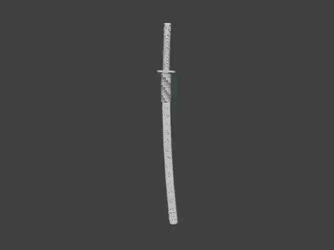 3D Model-SWORD0007 samurai sword 3D print model
