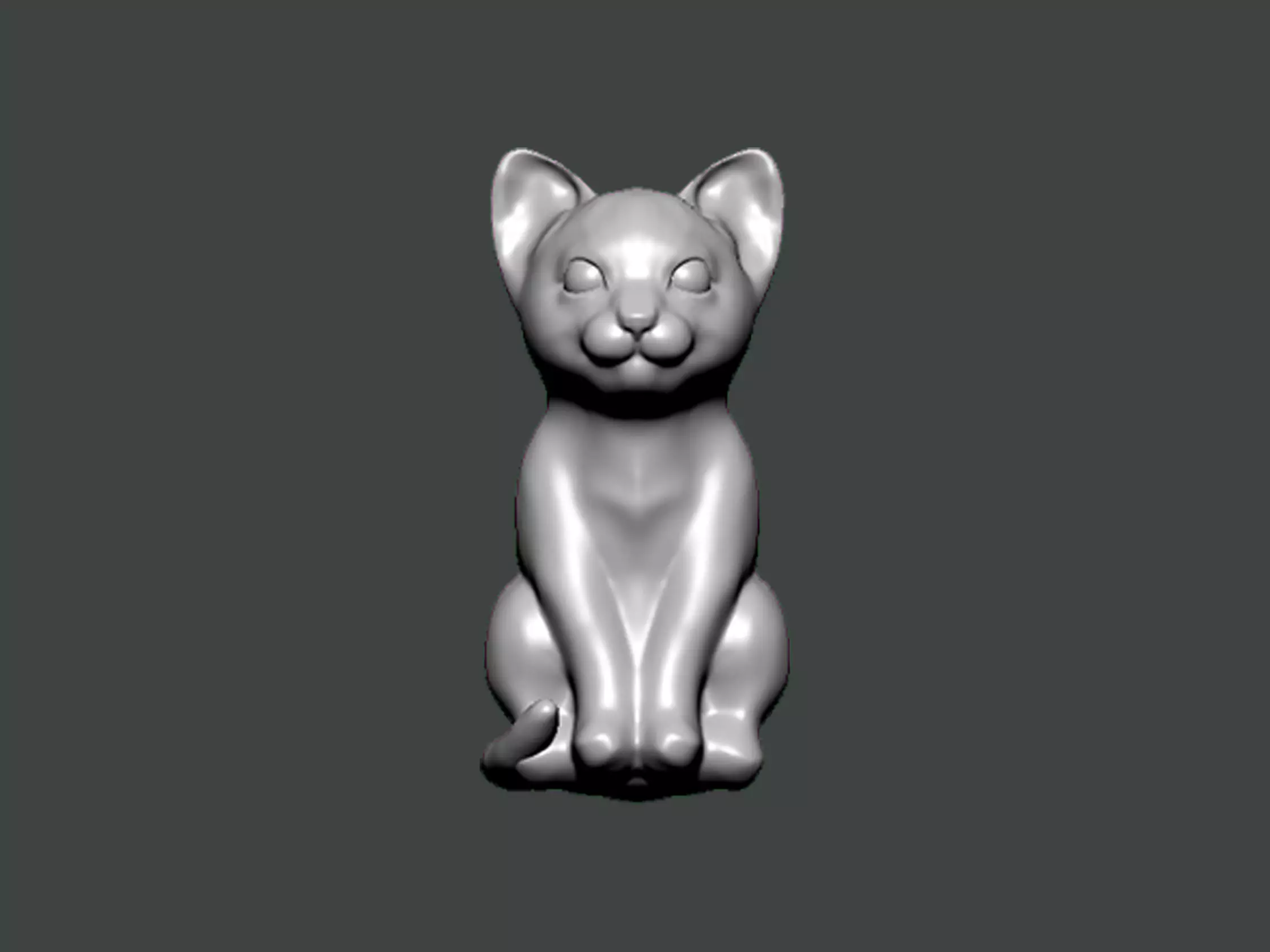 3D Model-ANIMAL0002 cat 3D print model_0