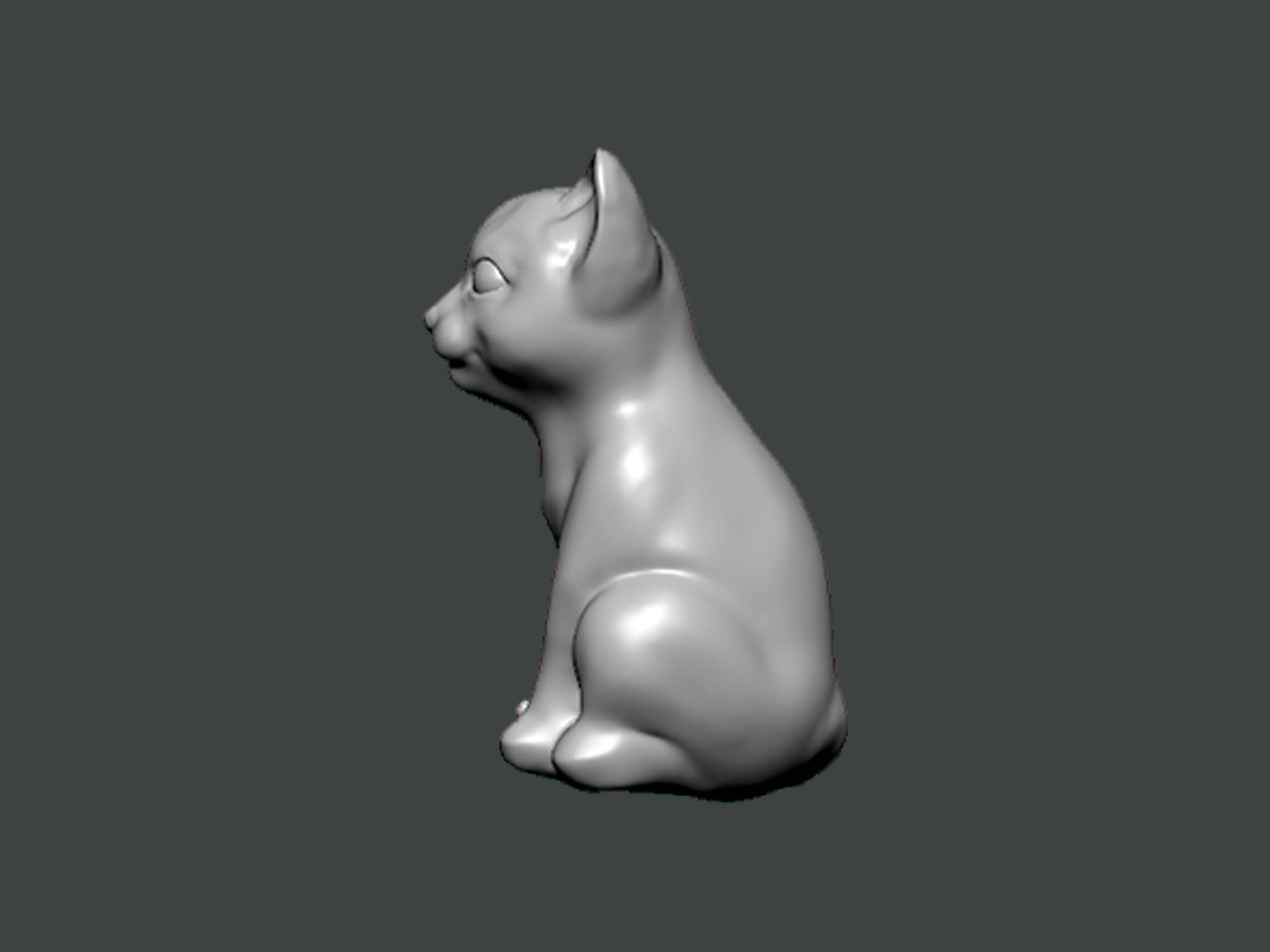 3D Model-ANIMAL0002 cat 3D print model_2