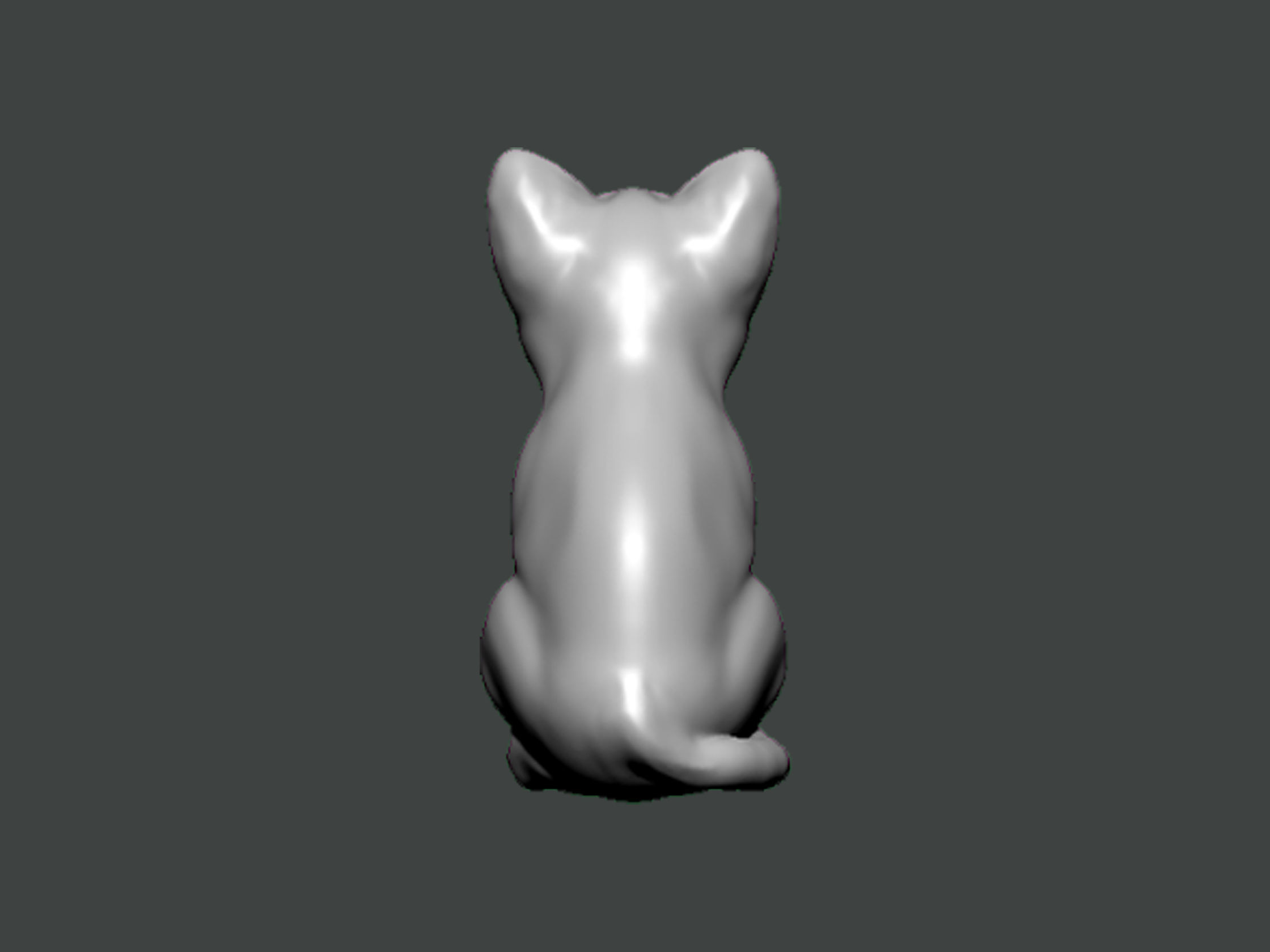3D Model-ANIMAL0002 cat 3D print model_3