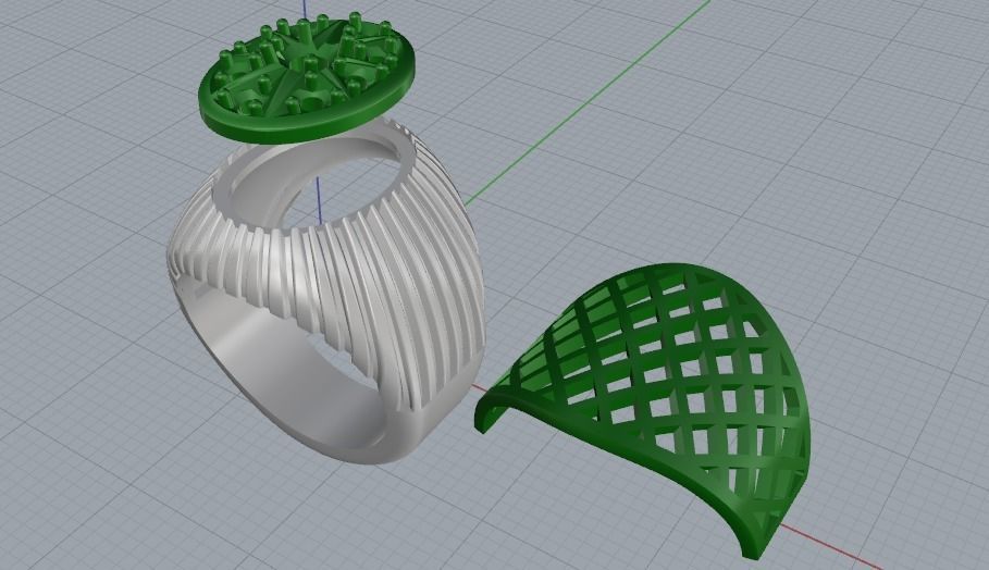 Ring 1066 3D print model_9