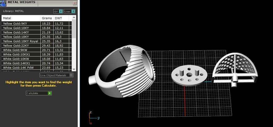 Ring 1066 3D print model_3