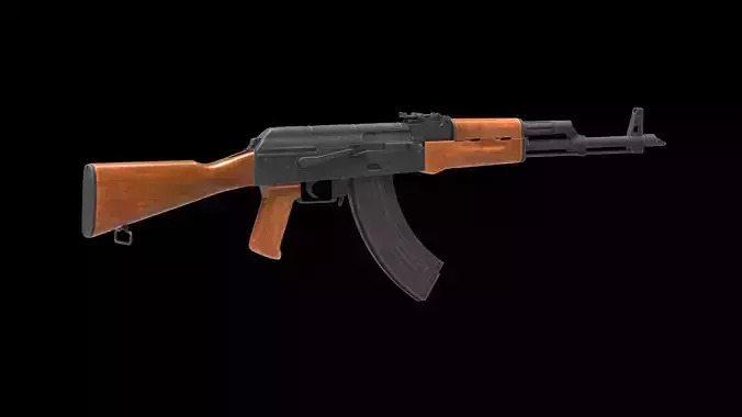 AKM Low Poly ak - rifle Low-poly 3D model