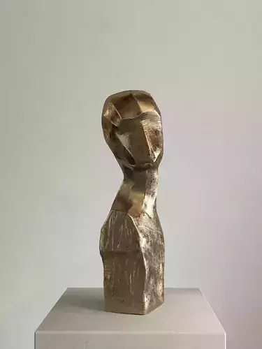 Girl Bust Sculpture 3D model