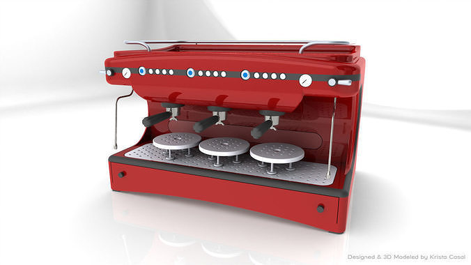 Espresso machine model Free 3D model