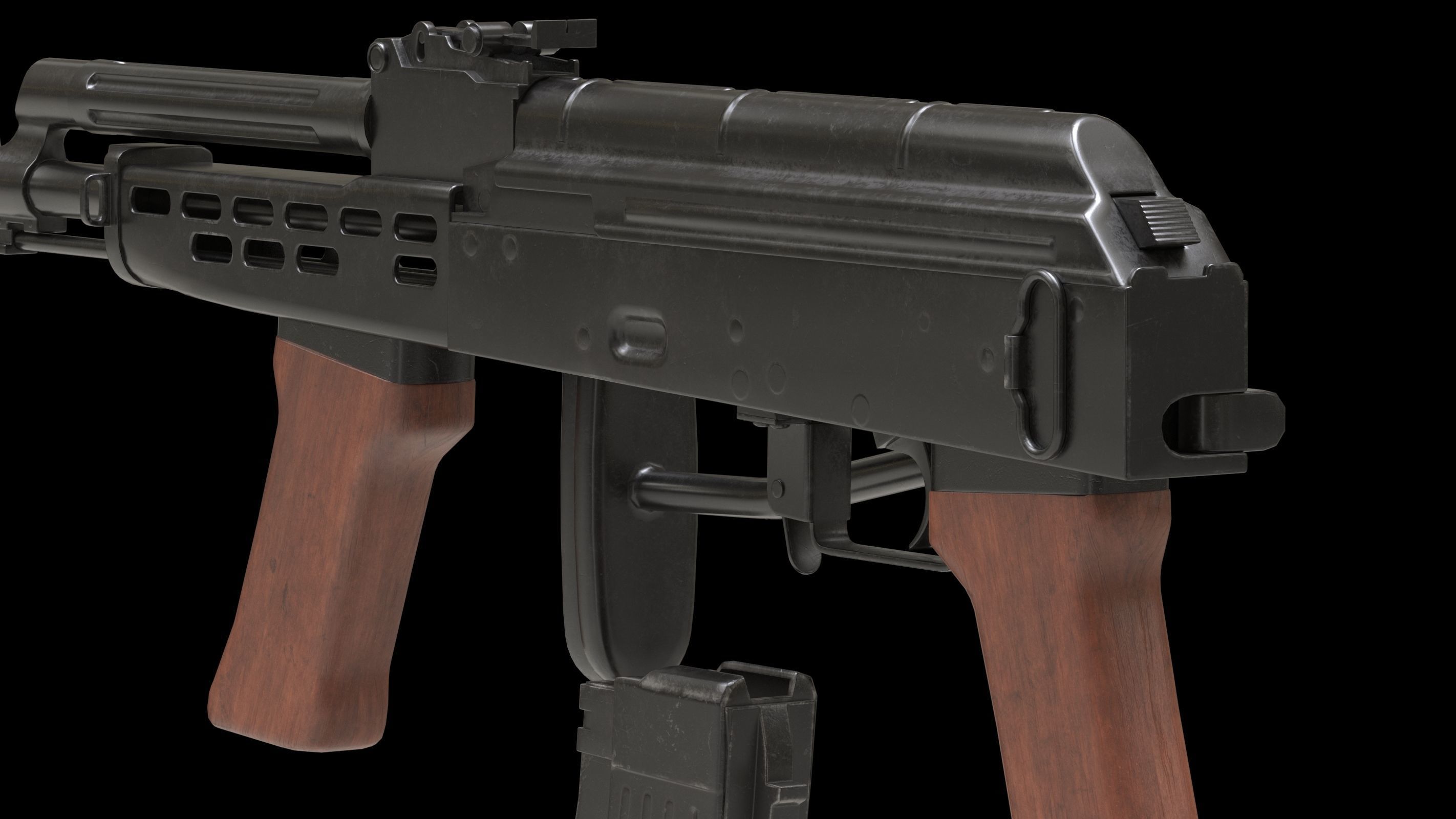 AMD 65 Low Poly  Low-poly 3D model_13