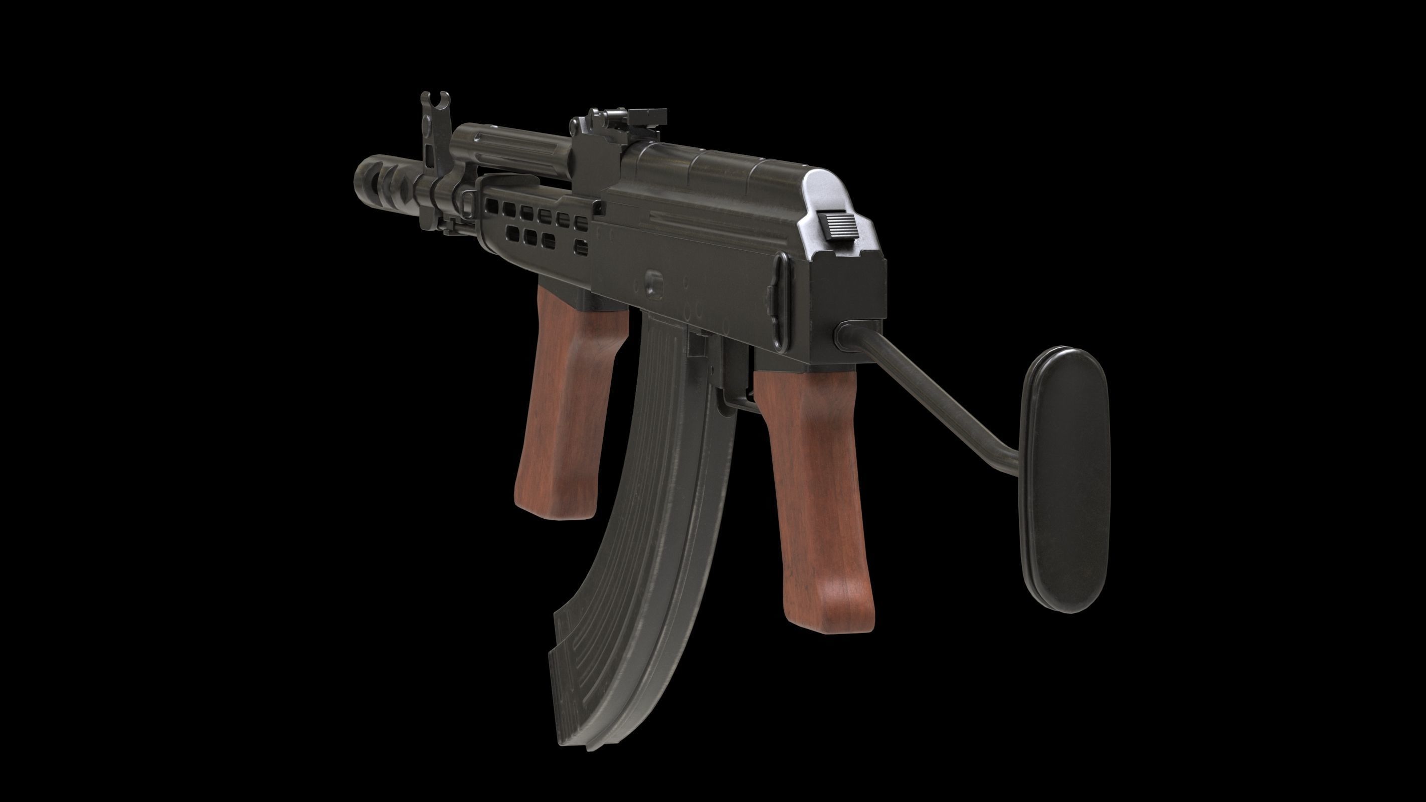 AMD 65 Low Poly  Low-poly 3D model_1