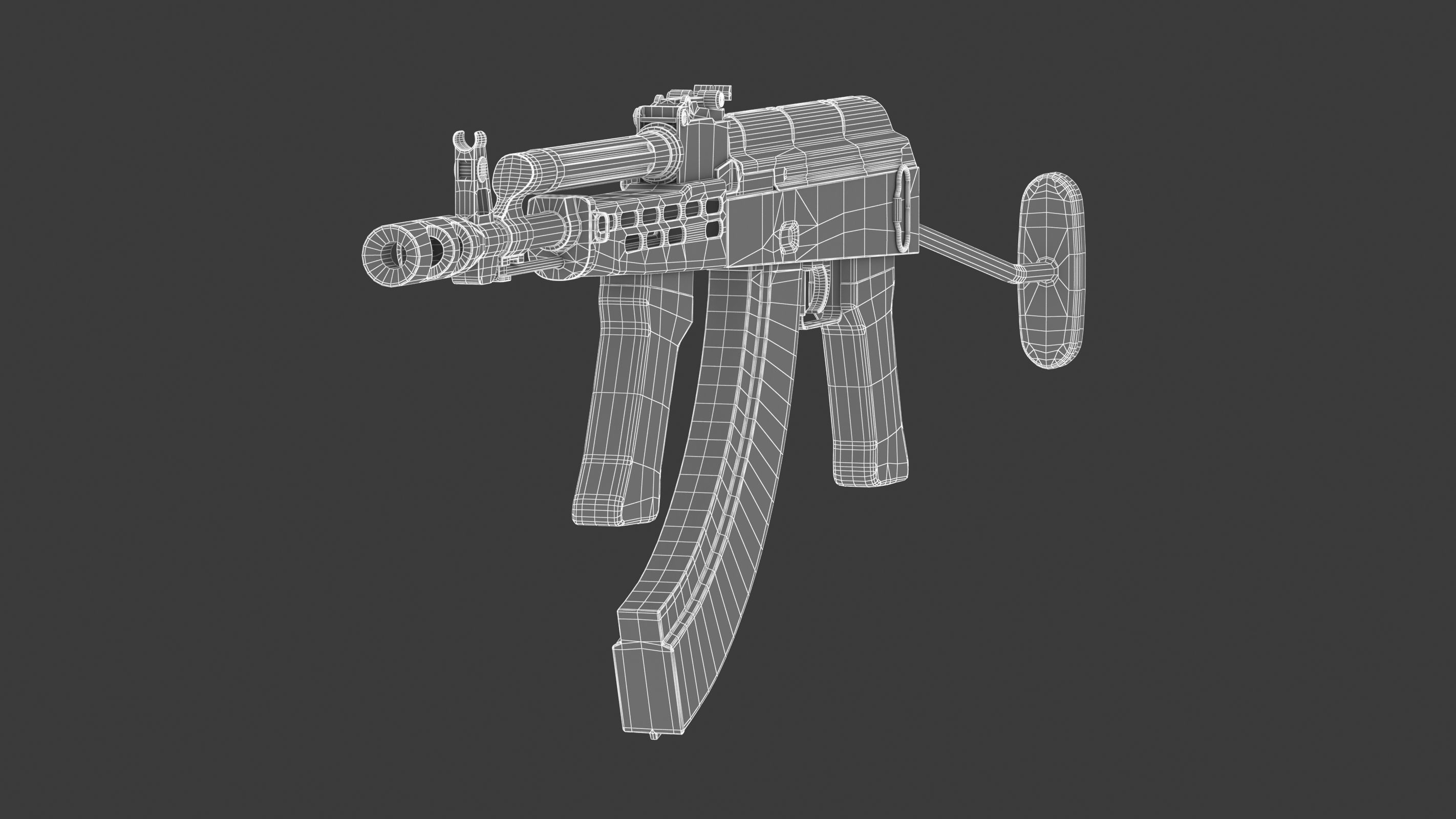 AMD 65 Low Poly  Low-poly 3D model_17