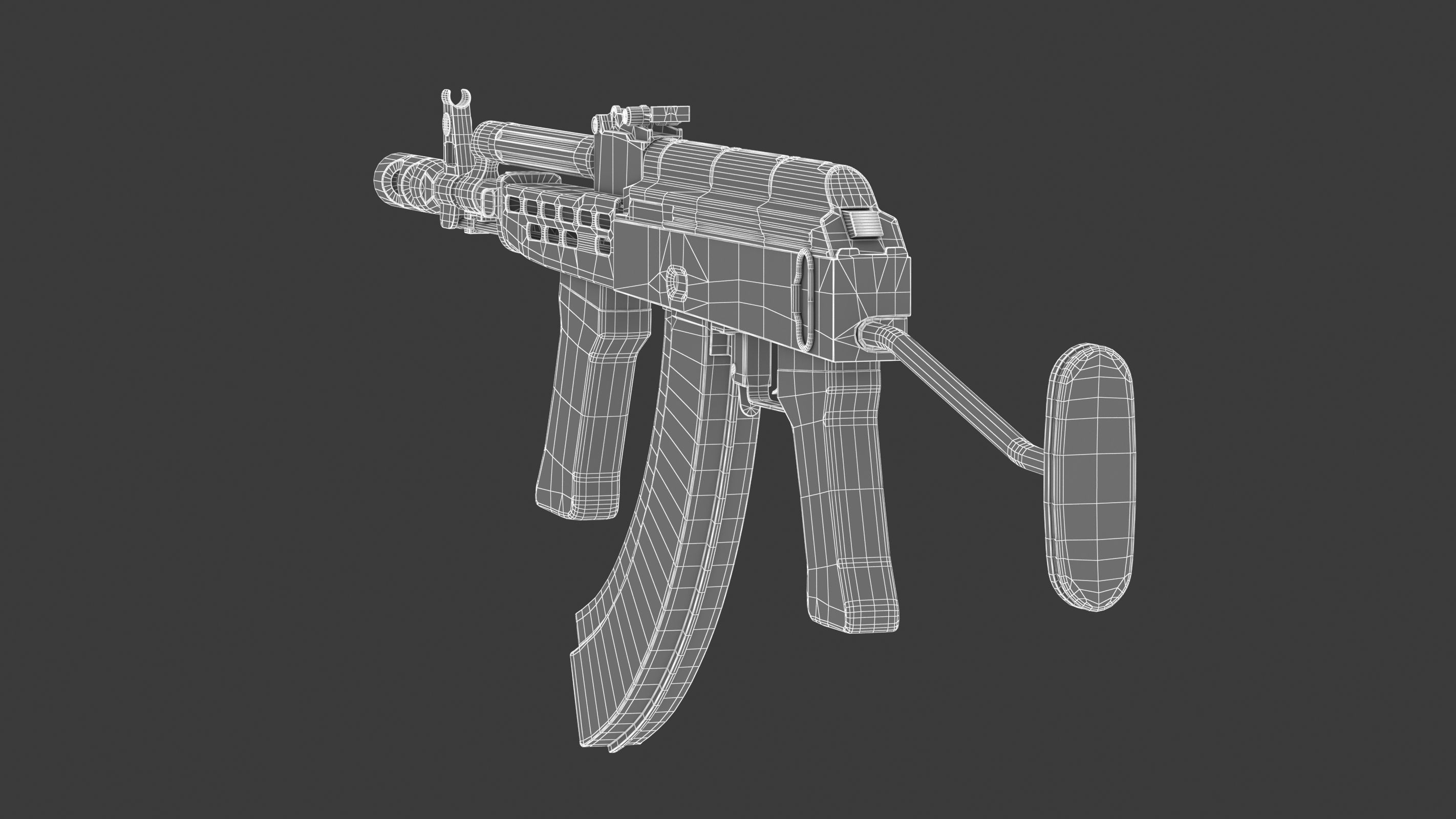AMD 65 Low Poly  Low-poly 3D model_15