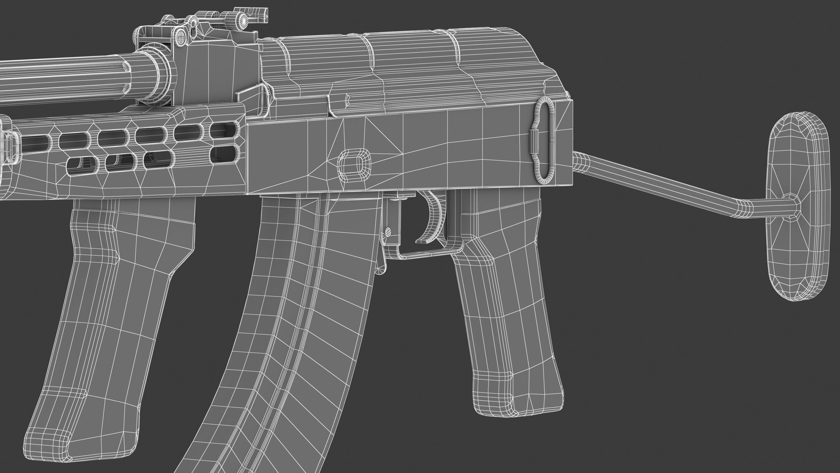 AMD 65 Low Poly  Low-poly 3D model_22