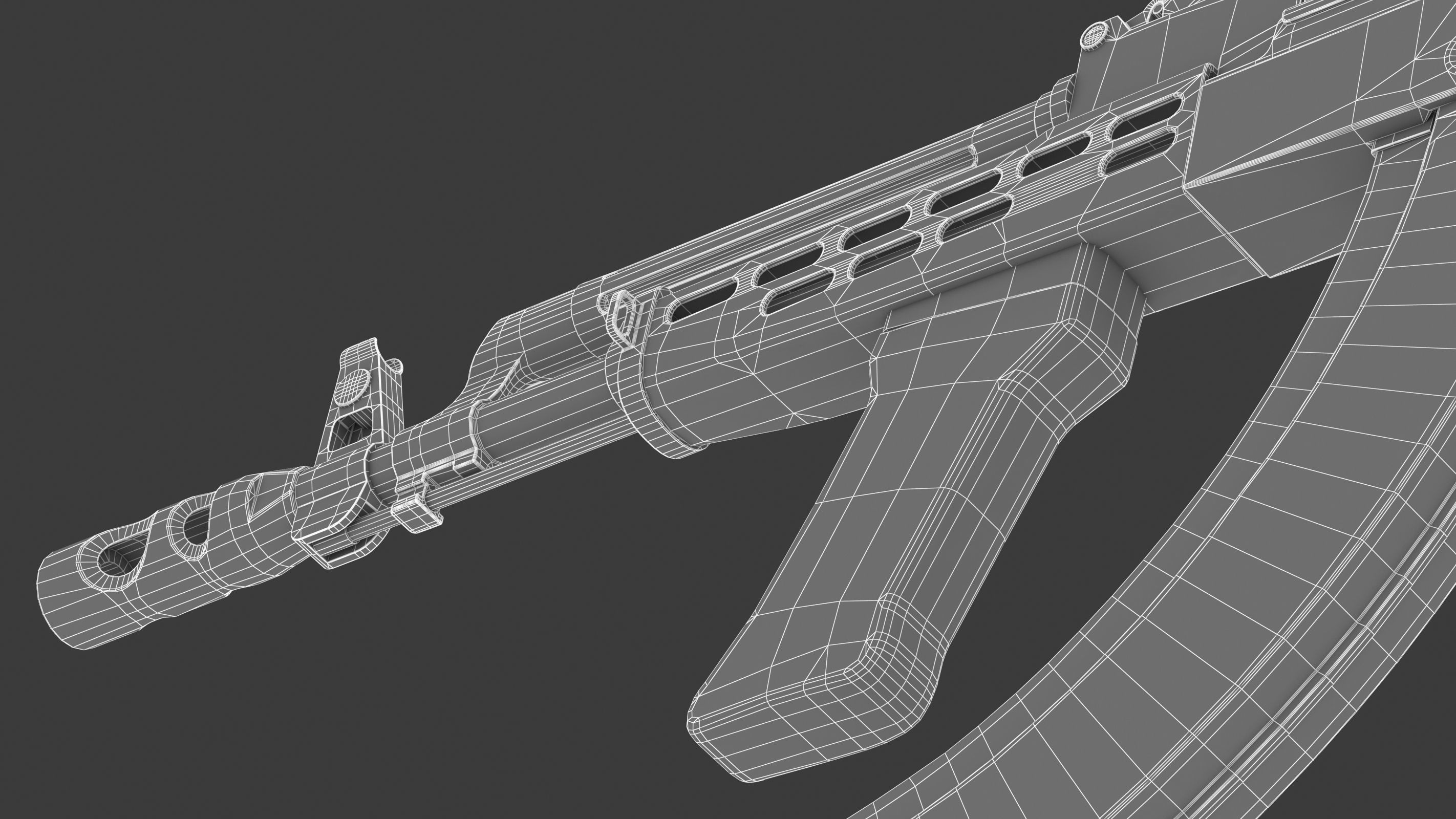 AMD 65 Low Poly  Low-poly 3D model_24