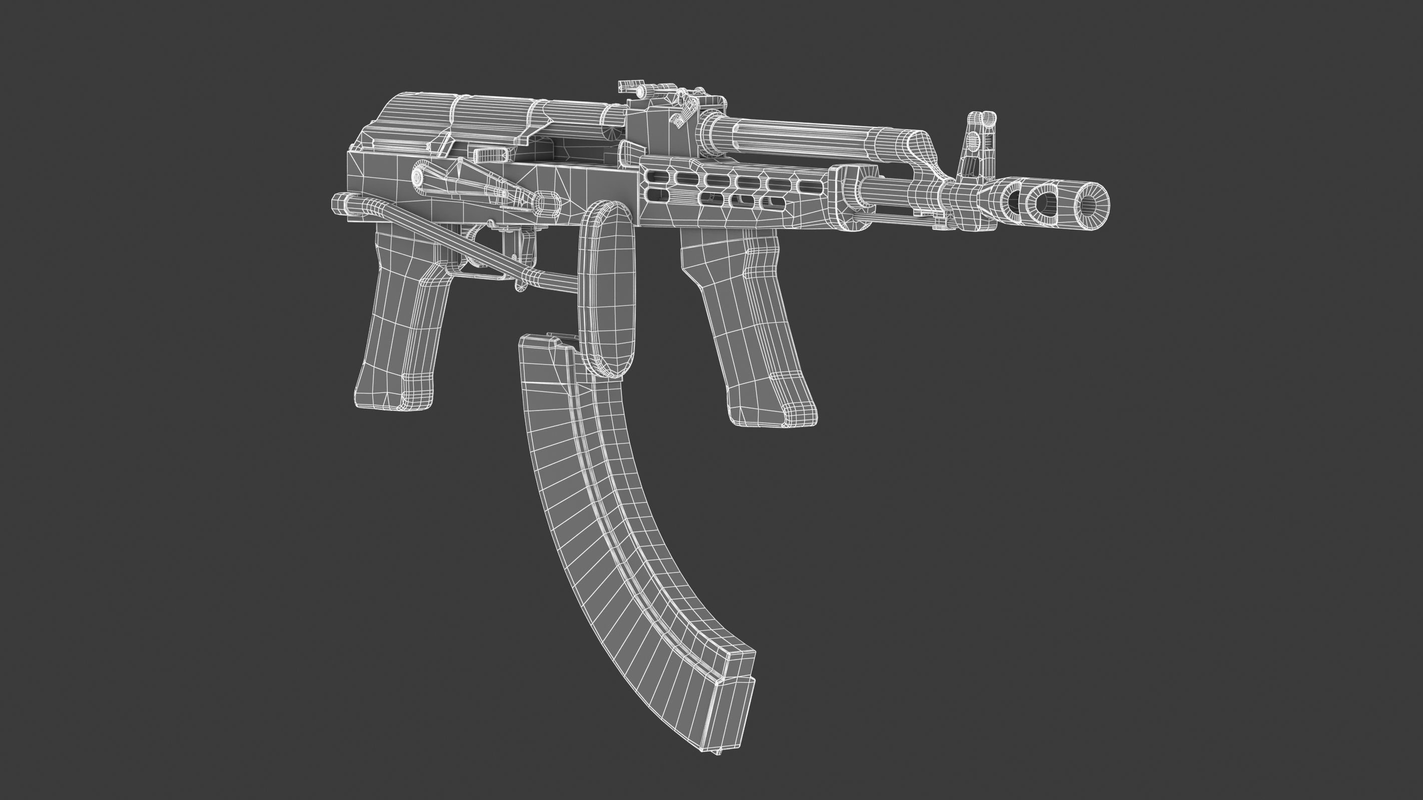 AMD 65 Low Poly  Low-poly 3D model_18