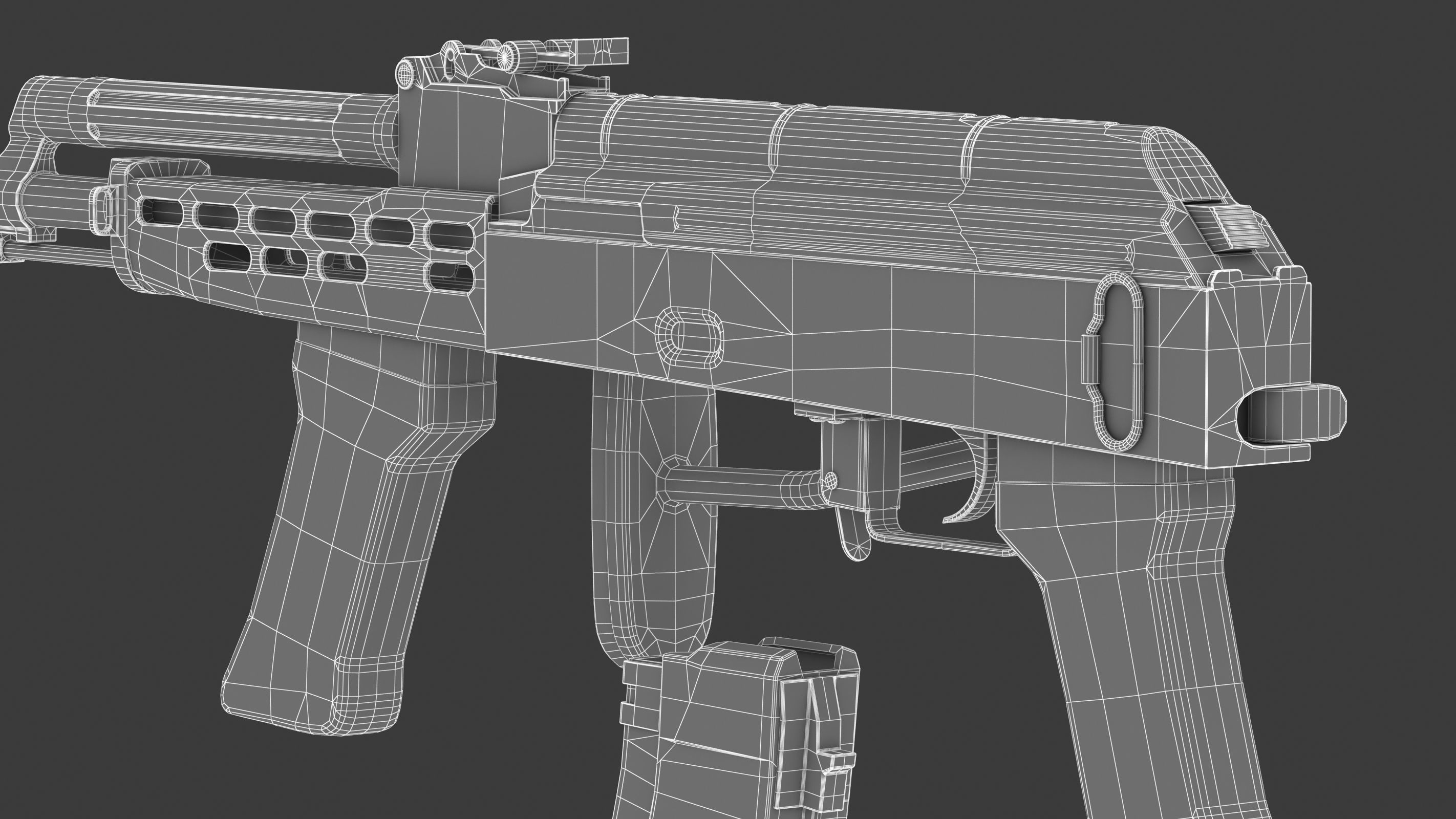 AMD 65 Low Poly  Low-poly 3D model_27