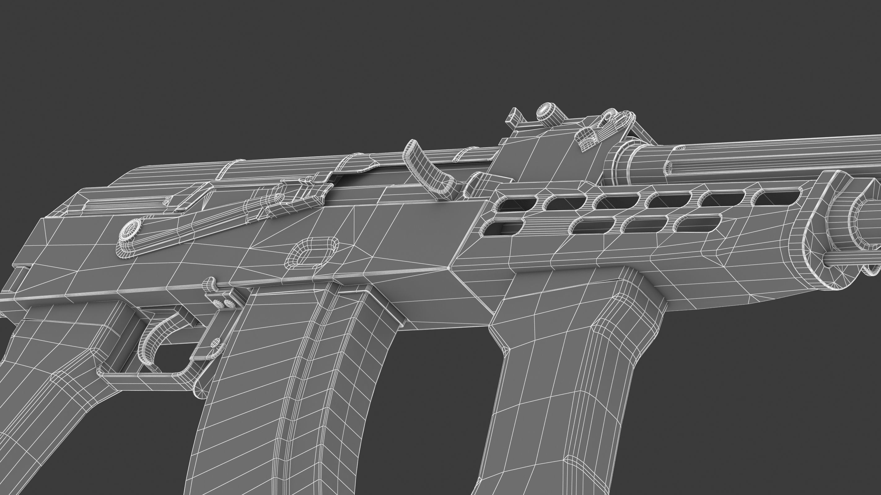 AMD 65 Low Poly  Low-poly 3D model_26