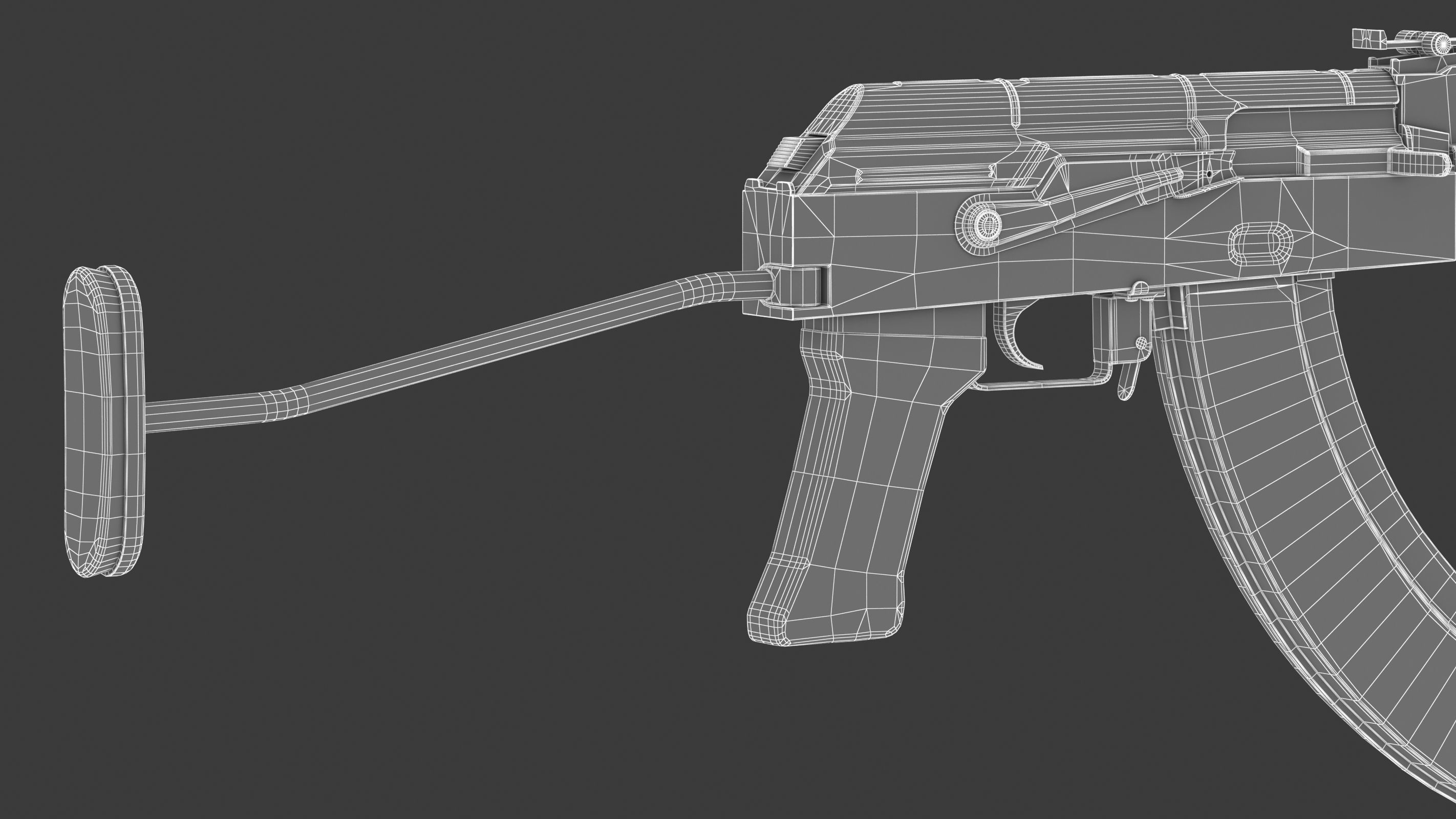 AMD 65 Low Poly  Low-poly 3D model_19