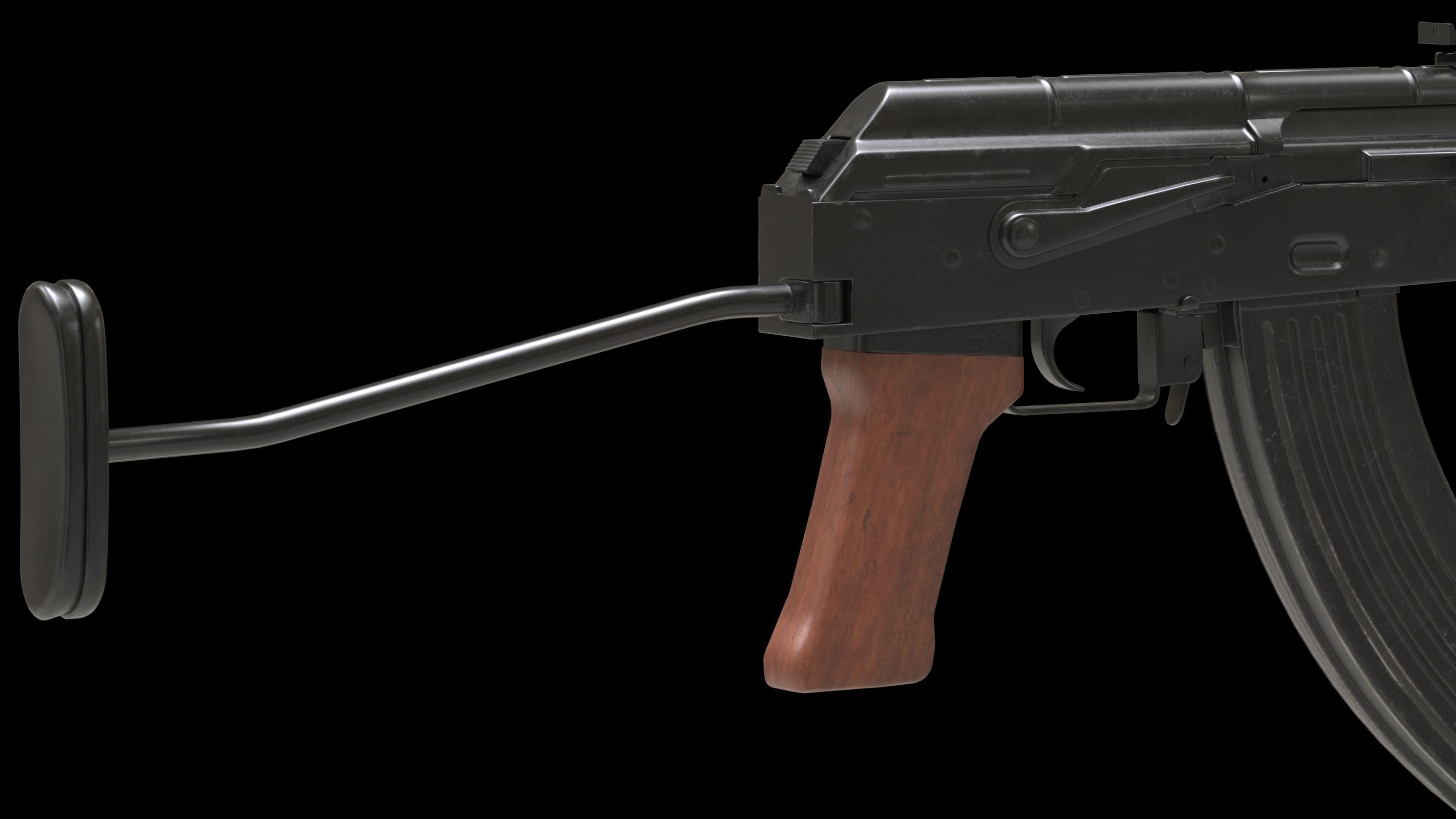 AMD 65 Low Poly  Low-poly 3D model_5