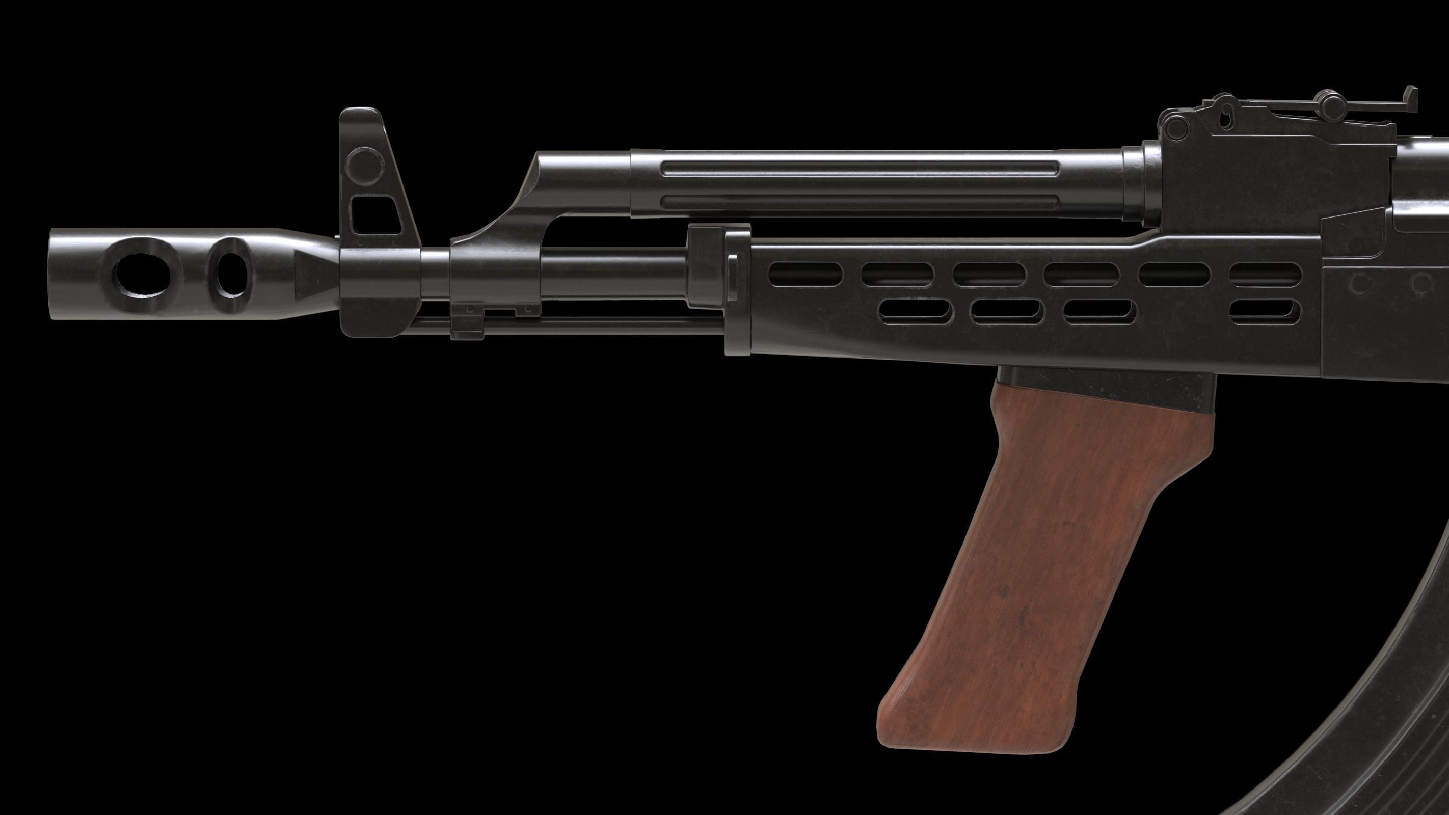 AMD 65 Low Poly  Low-poly 3D model_7