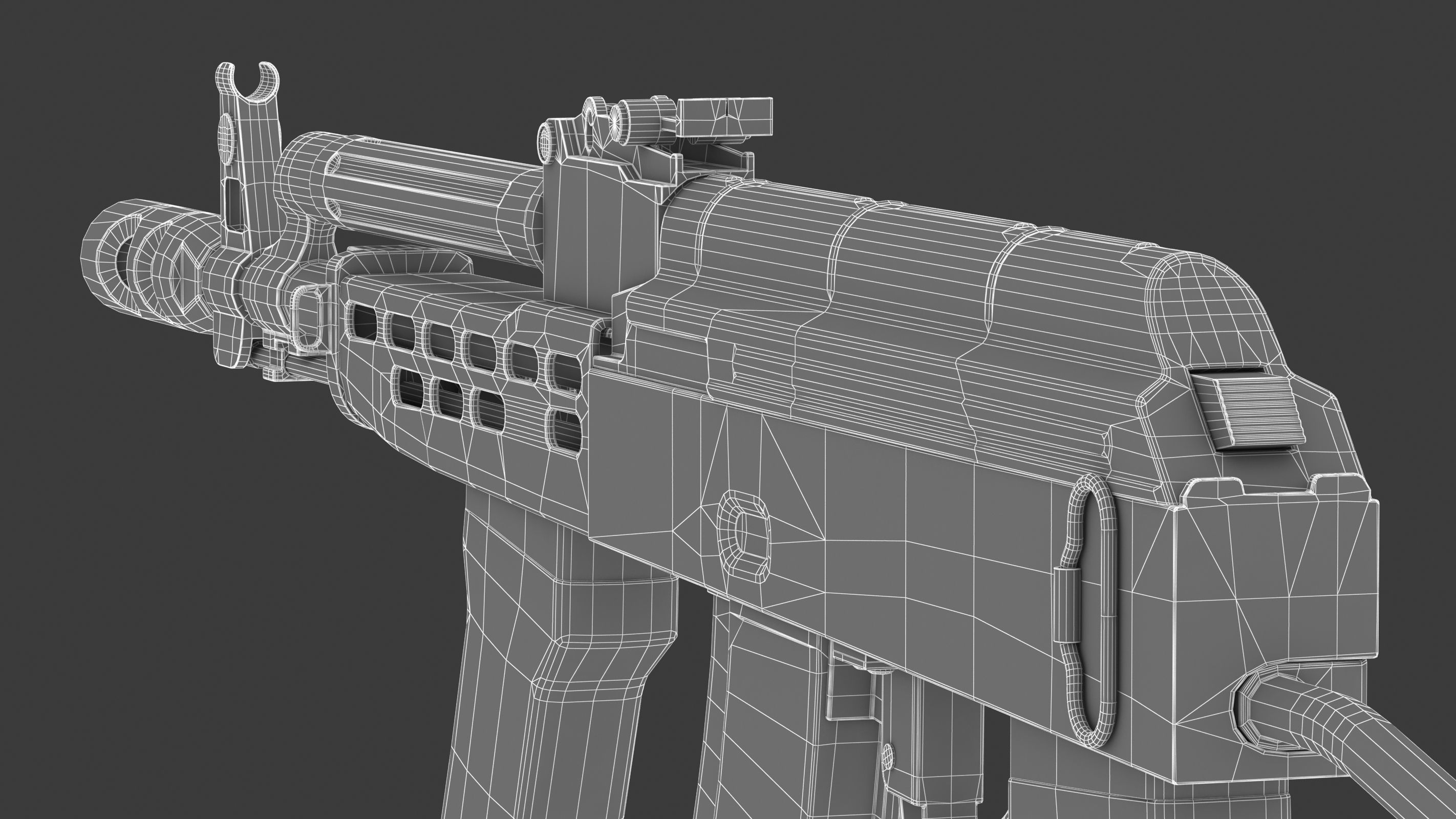 AMD 65 Low Poly  Low-poly 3D model_20