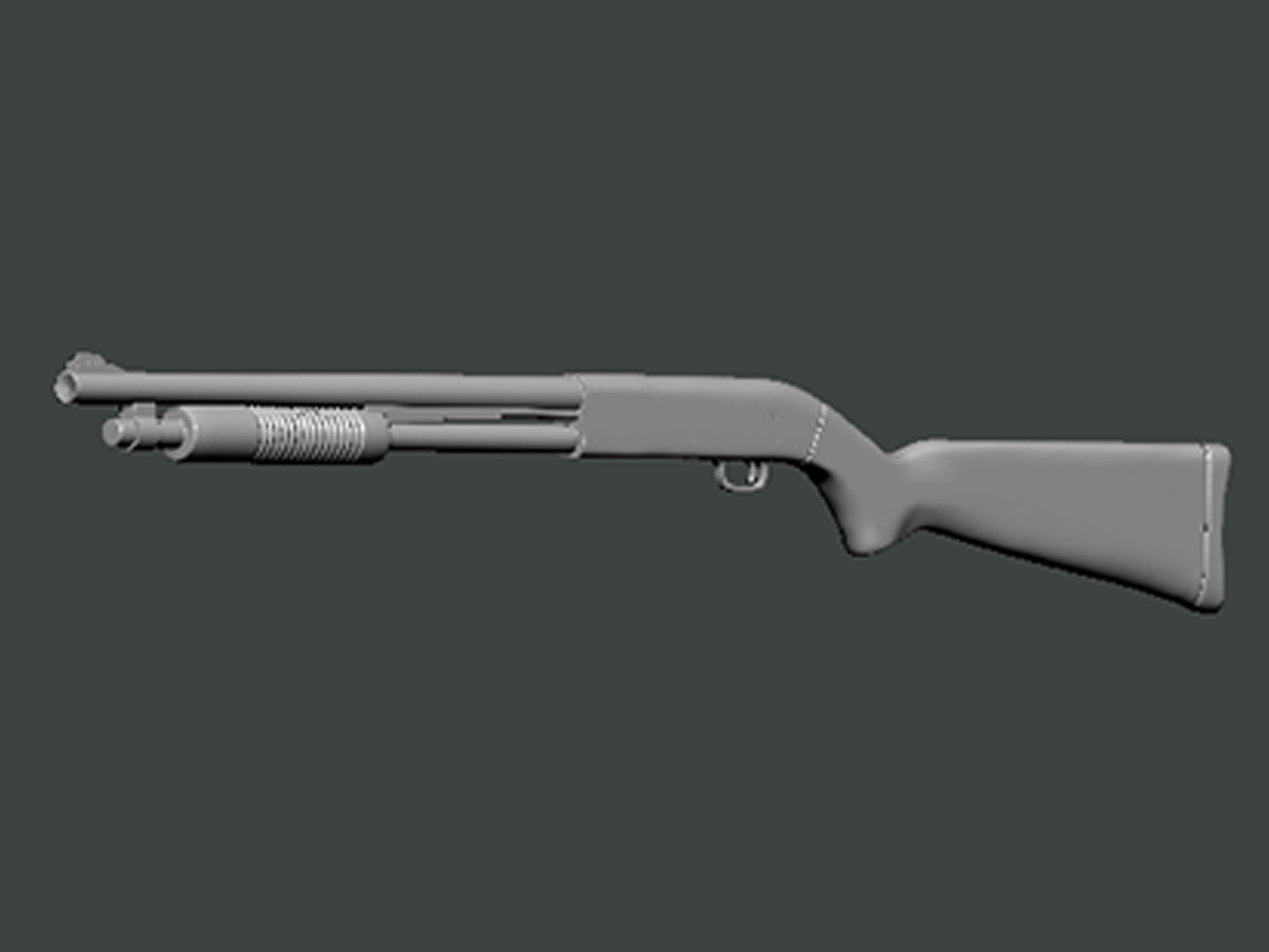 3D Model-GUN0003 shotgun 3D model 3D printable | CGTrader