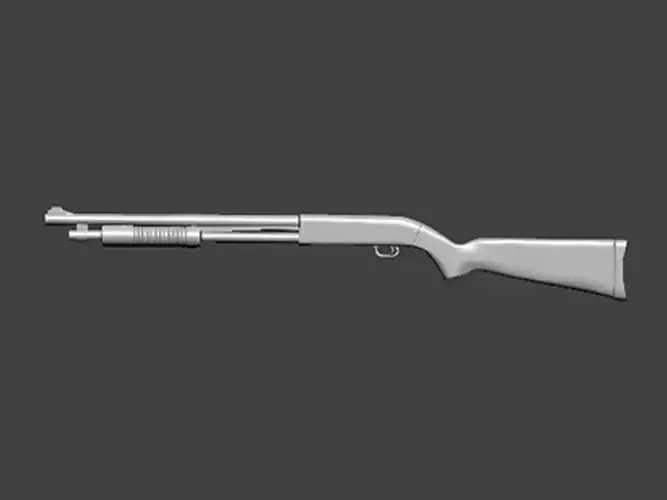 3D Model-GUN0003 shotgun