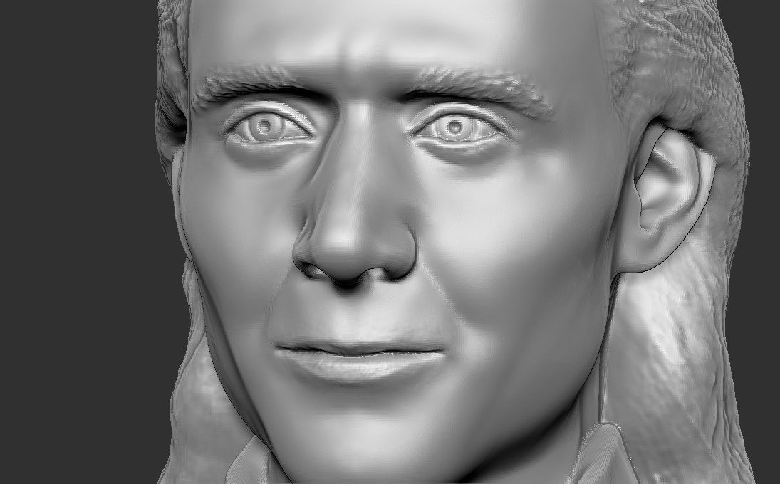 Loki Tom Hiddleston bust for 3D printing 3D print model_15