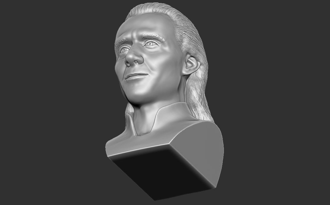 Loki Tom Hiddleston bust for 3D printing 3D print model_20
