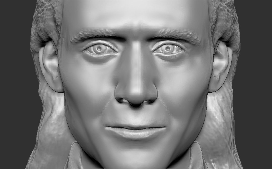 Loki Tom Hiddleston bust for 3D printing 3D print model_13