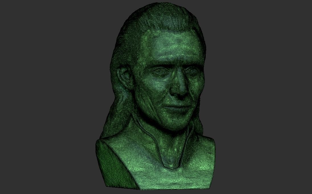 Loki Tom Hiddleston bust for 3D printing 3D print model_23