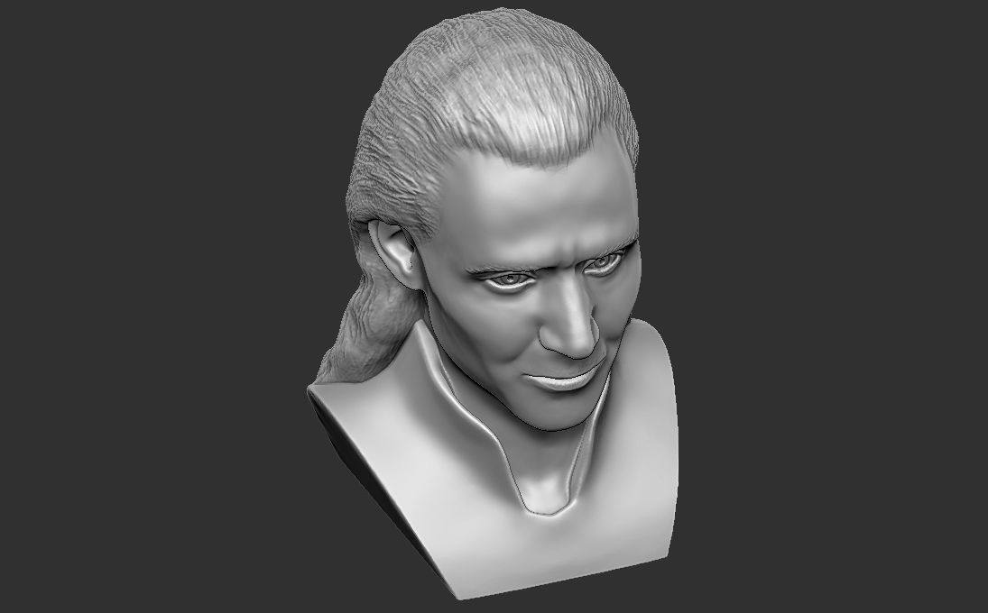 Loki Tom Hiddleston bust for 3D printing 3D print model_18