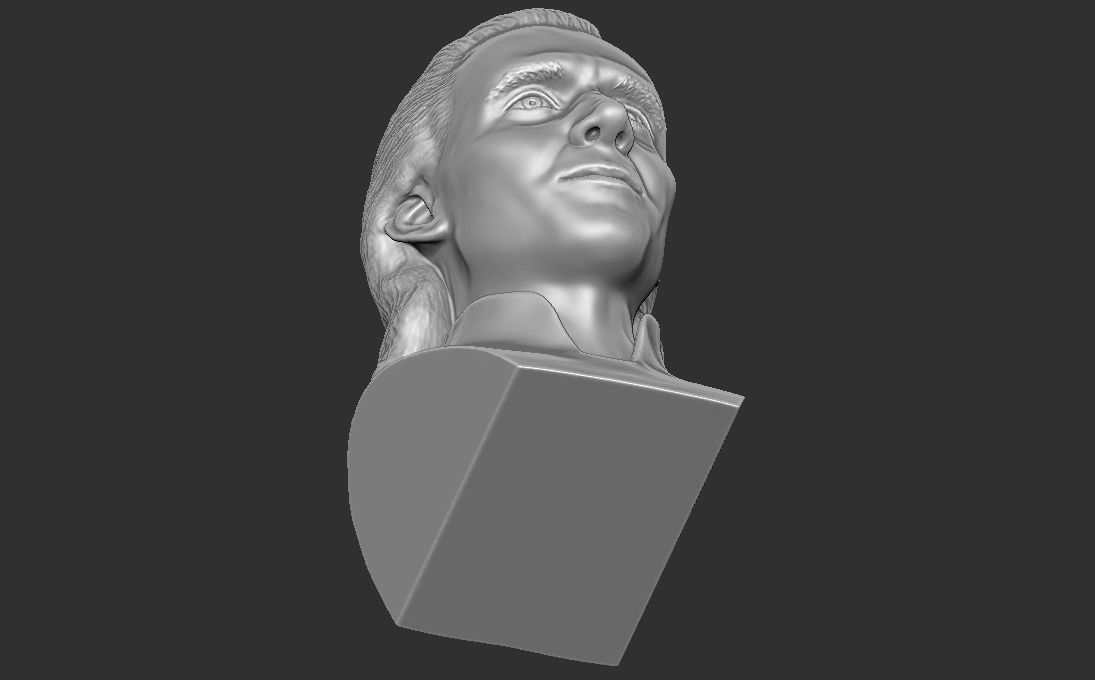 Loki Tom Hiddleston bust for 3D printing 3D print model_21