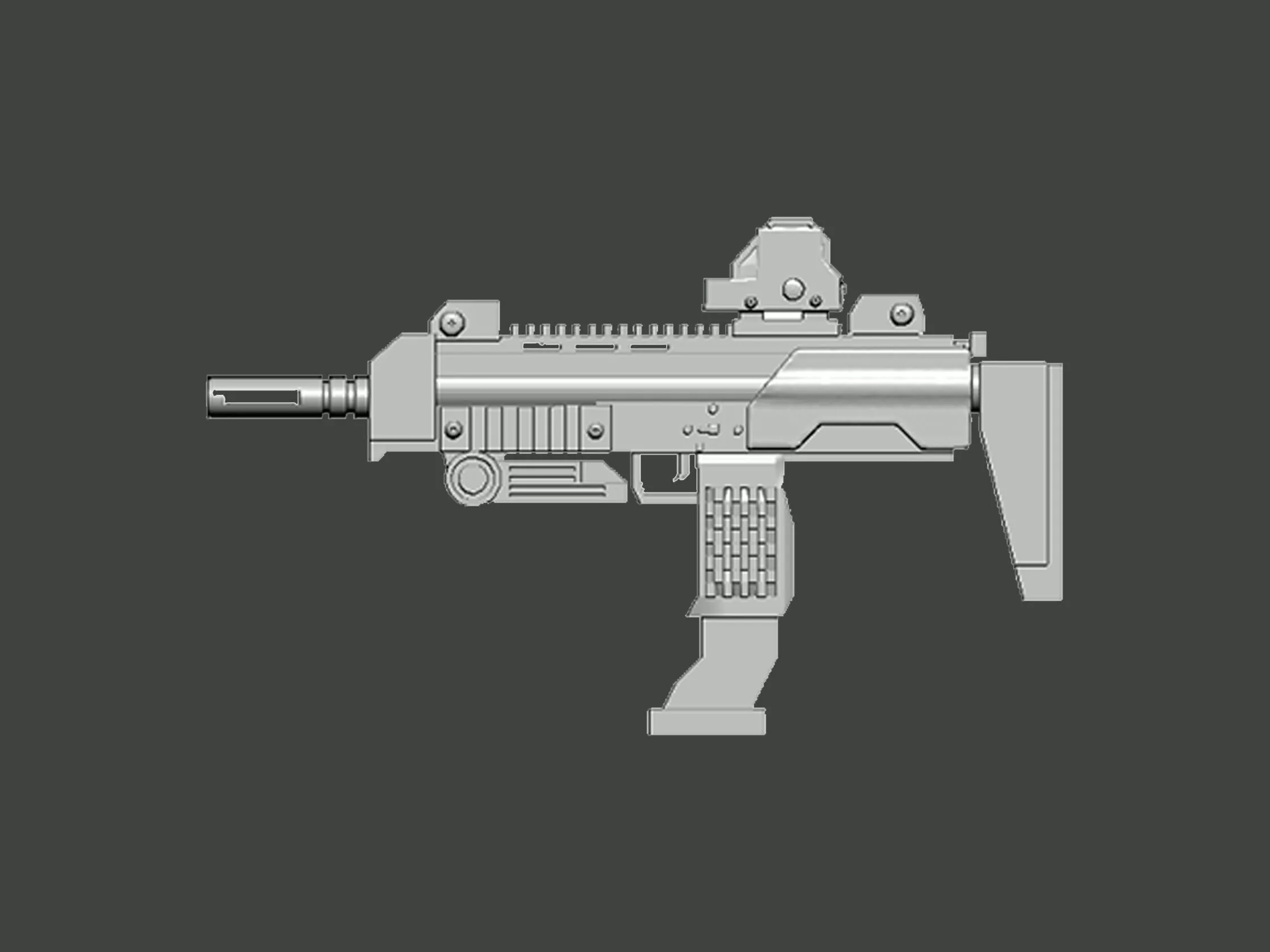 3D Model-GUN0009 gun 3D print model