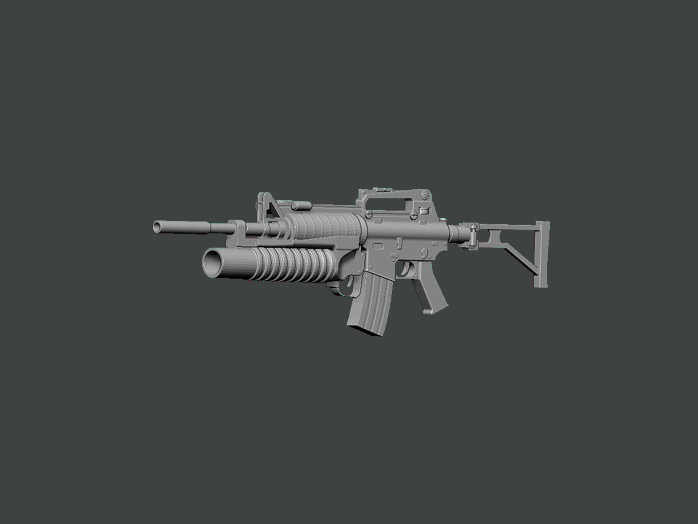 3D Model-GUN0010 silver pendant 3D print model_2