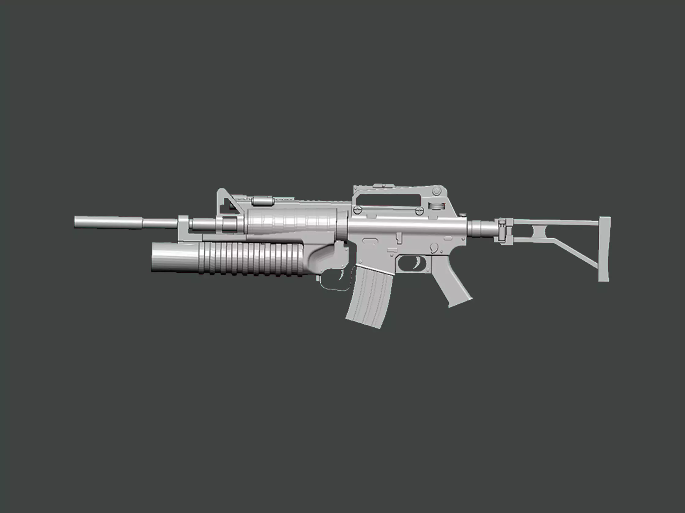 3D Model-GUN0010 silver pendant 3D print model_0