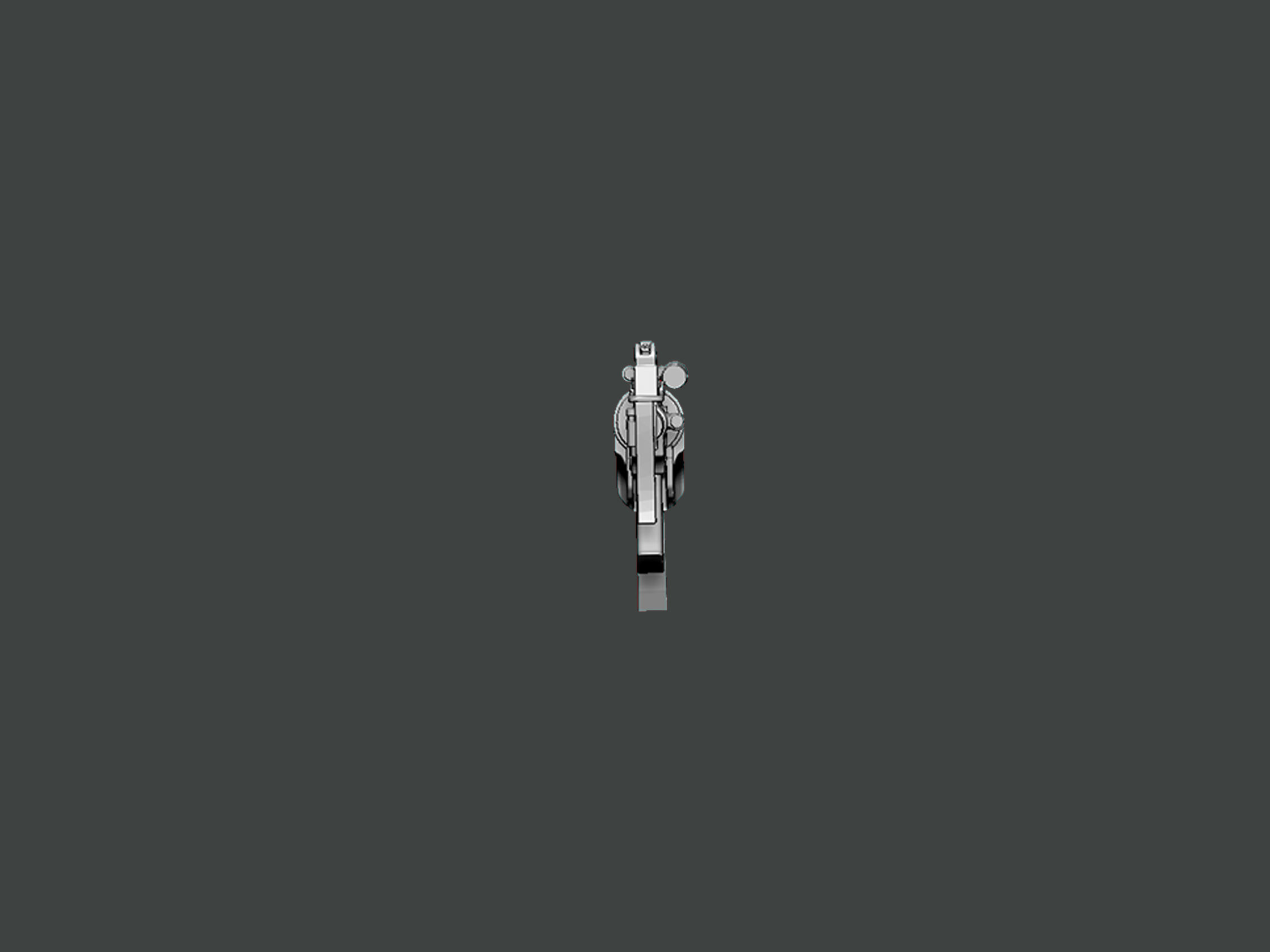 3D Model-GUN0010 silver pendant 3D print model_3