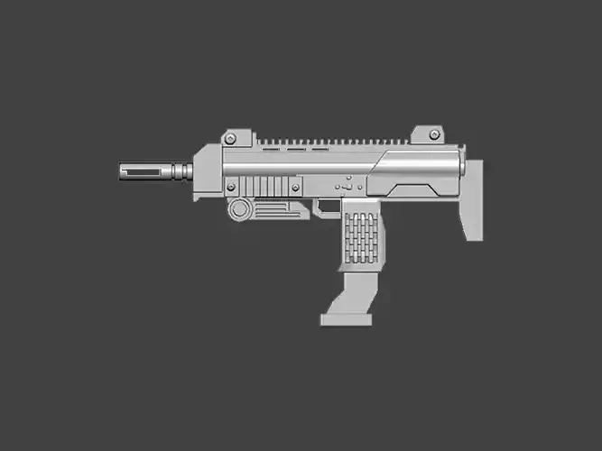 3D Model-GUN0011 silver phone