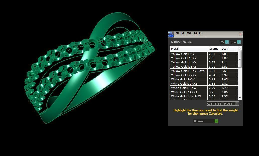 Couple Engagement Stone Rings 3D print model_9