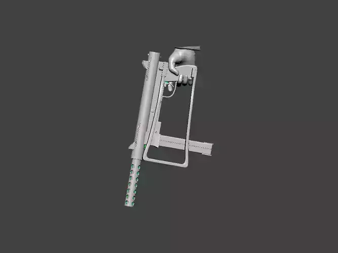 3D Model-GUN0013 grenade launcher 3D print model