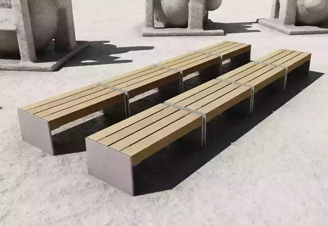 Park Bench 8 Teak 2 Metal Frame 3 