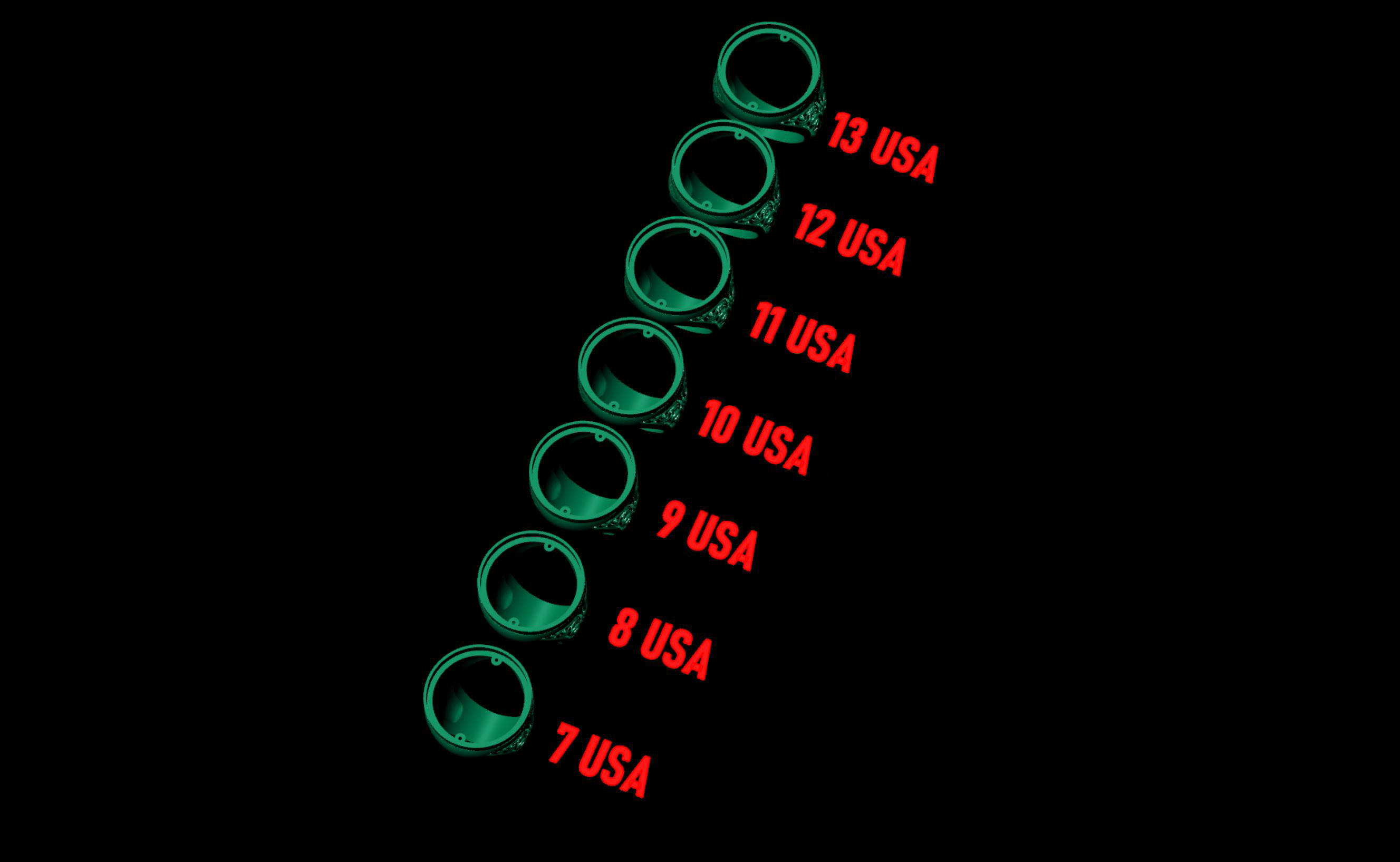 Ring ARCHANGEL GABRIEL 3D print model_13