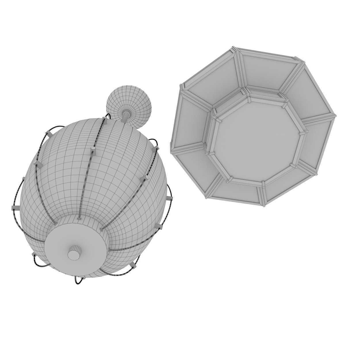 Two ceiling lights 3D model_8