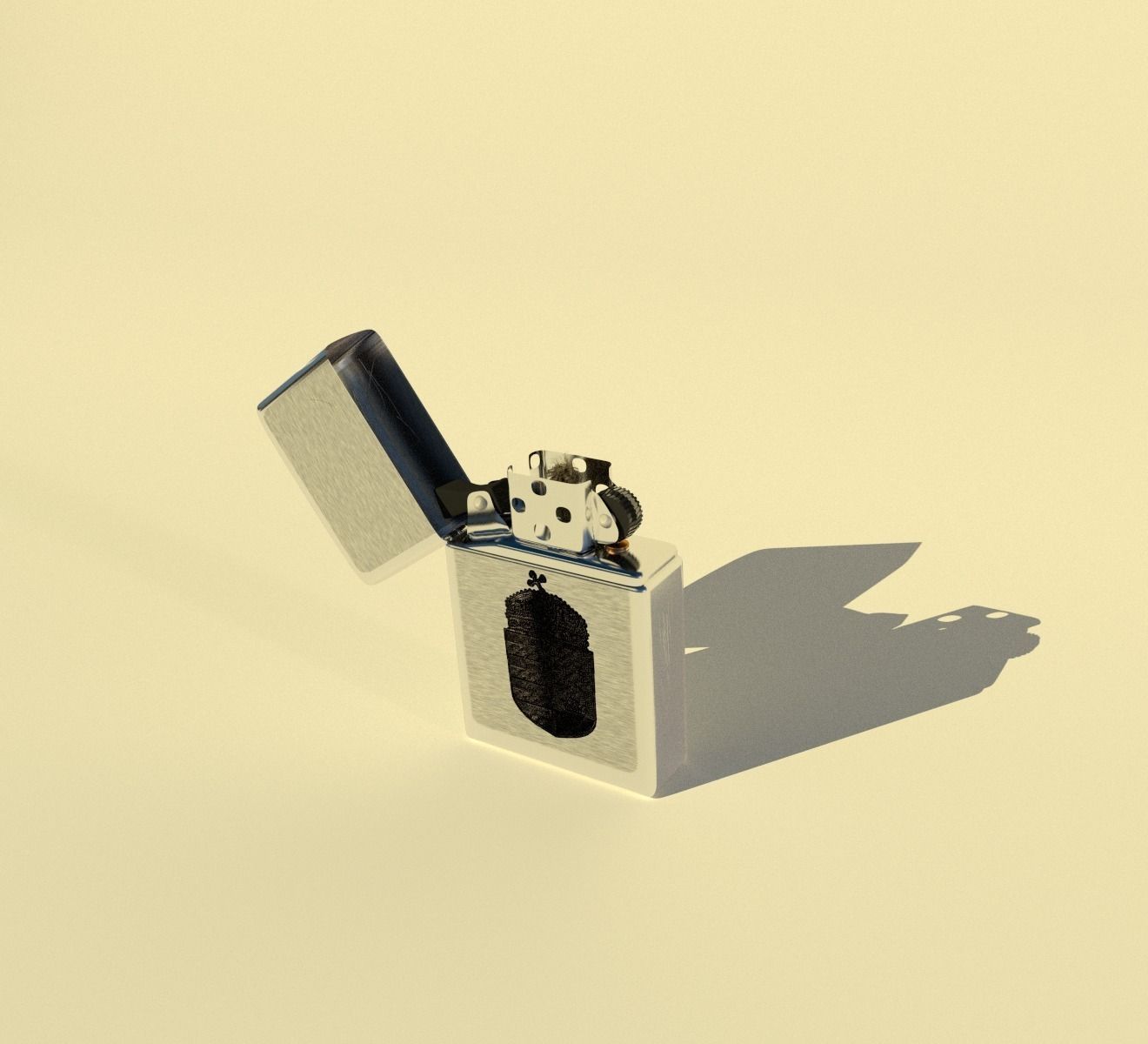 Zippo Lighter 3D model_2