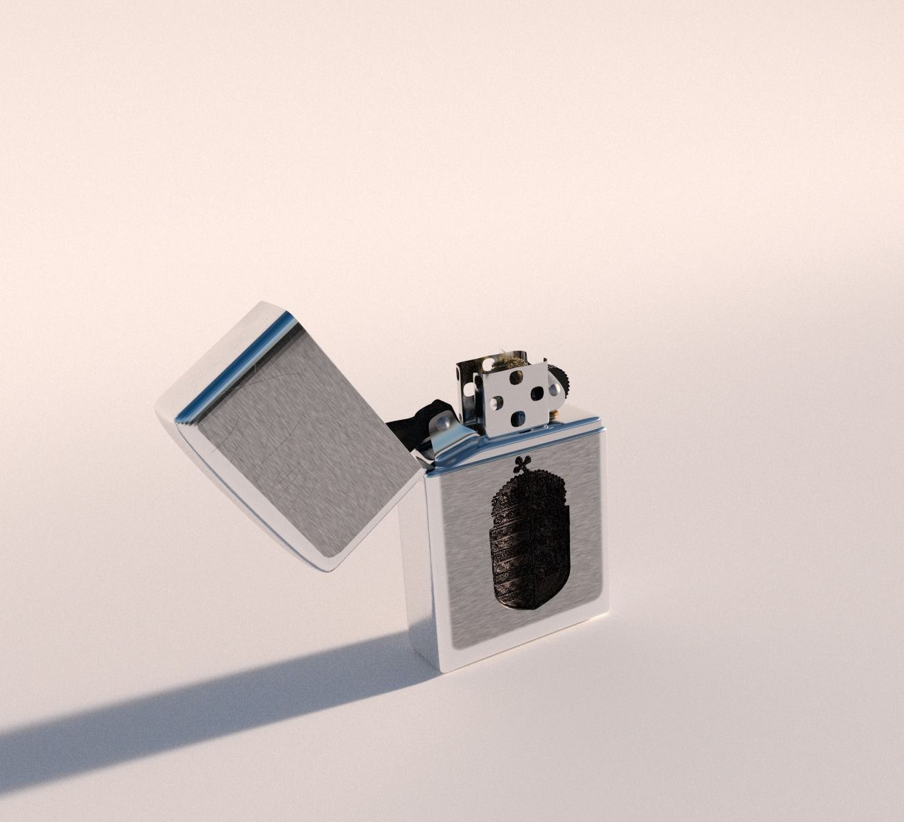 Zippo Lighter 3D model_1